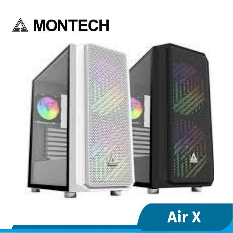 Montech 君主 AIR X 玻璃透徹 電腦機殼 黑 白