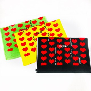 hide Yellow Heart 運動毛巾 洗臉毛巾 / X JAPAN 周邊 Black Green 愛心 紅心