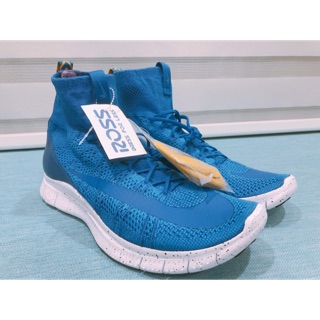 【全新】美國帶回 NIKE Free Flyknit Mercurial 呂布 運動鞋 藍色 US10.5