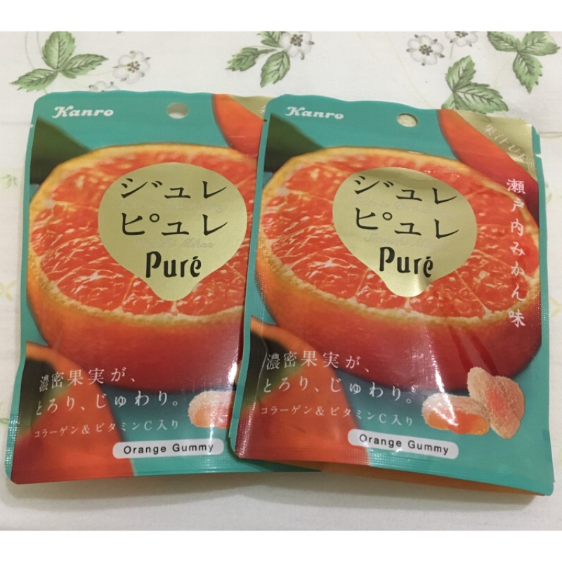 ✨現貨✨日本Pure鮮果實夾心軟糖-瀨戶內蜜柑