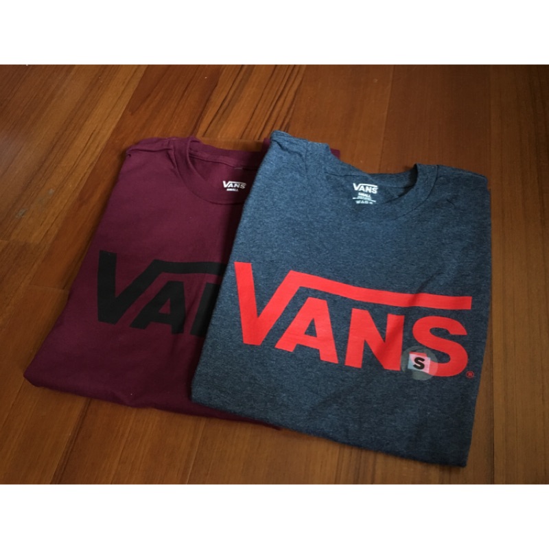 現貨 Vans t-Shirt 經典Logo 短T 短袖 藏藍 酒紅 大Logo 棉質
