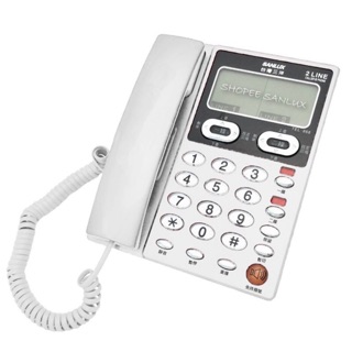 【SANLUX台灣三洋 】TEL-868雙螢幕雙外線 有線電話機 來電電話顯示 公司貨保固一年