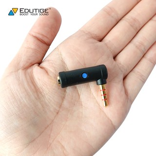 找東西 韓國製EDUTIGE直角音源轉接頭ETG-003(母TRS轉公TRRS)音訊L型轉接器3.5mm轉TRRS耳麥孔