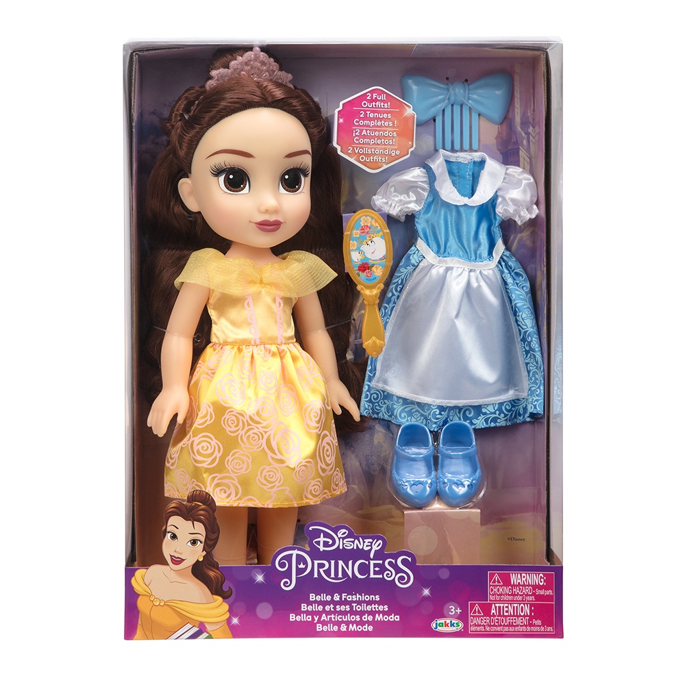 迪士尼公主-貝兒變裝組 Disney 正版 振光玩具