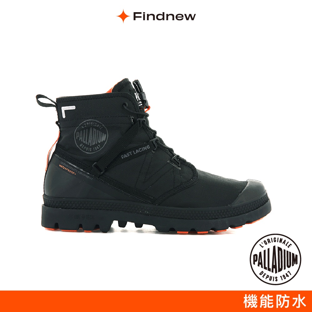 PALLADIUM PAMPA TRAVEL LITE WP+快穿抽繩防水靴 黑色 男女共款77238【Findnew】