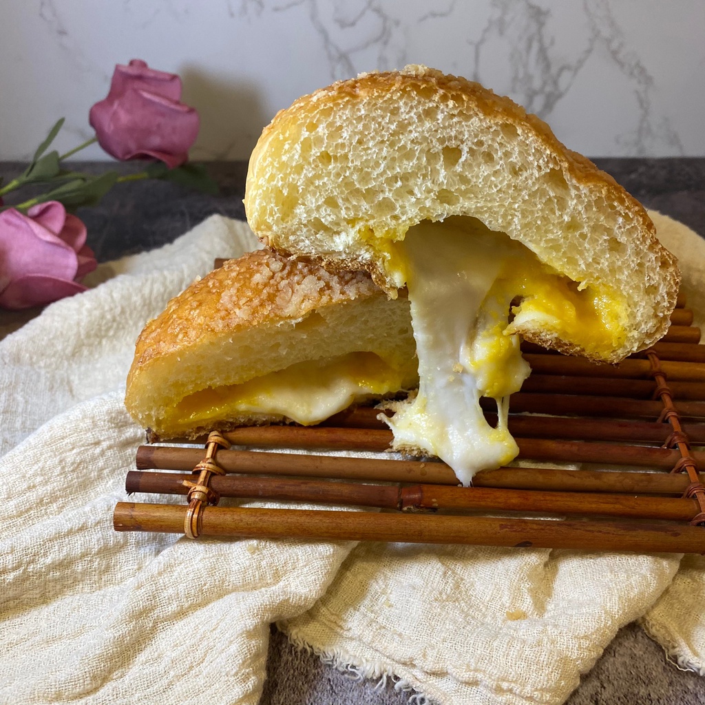 拔絲奶黃沙菠蘿麵包-全手工/自家烘焙/常溫配送