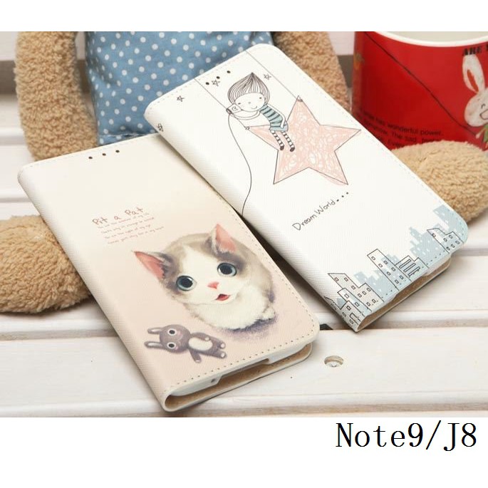 韓國彩繪皮套D152-2 三星 Note9 J8 A60 A40s A70 A20 手機殼手機套保護殼保護套軟殼