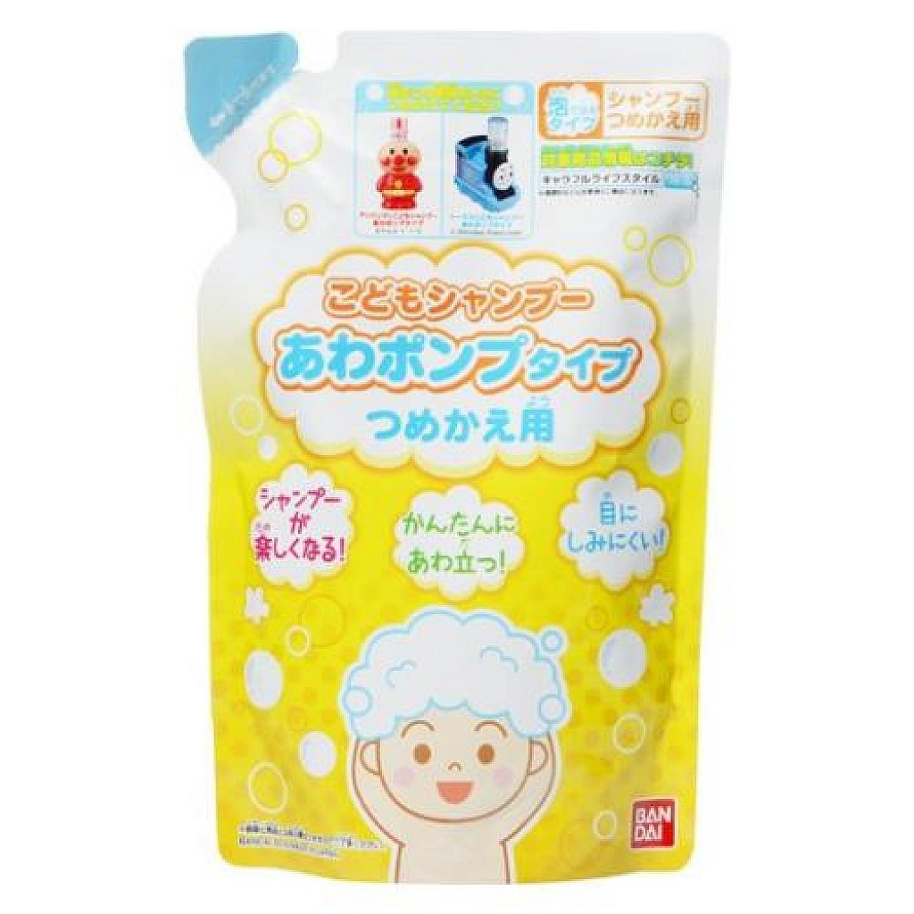 日本 Bandai兒童泡沫洗髮精補充包 200ml (1401)