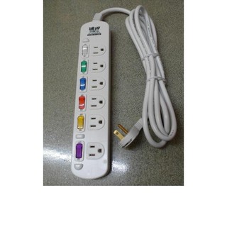 6座6切 延長線 6開6座安全延長線 9尺(270公分) 過載自動斷電保護 雙絕緣安全線材 臺灣製造
