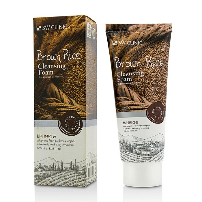 3W CLINIC - 糙米洗面乳Cleansing Foam - Brown Rice