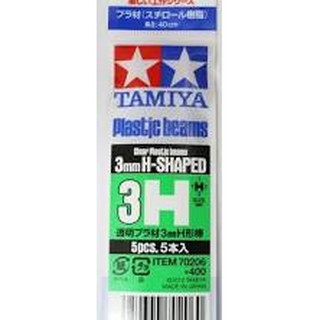 (大鳥叔叔模型)TAMIYA 田宮工作樂70206 H改造棒3mm透明 5入長40CM