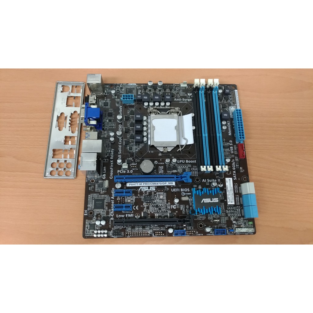 華碩 ASUS H77 P8H77-M Pro LGA1155 USB3.0 SATA3 固態 主機板