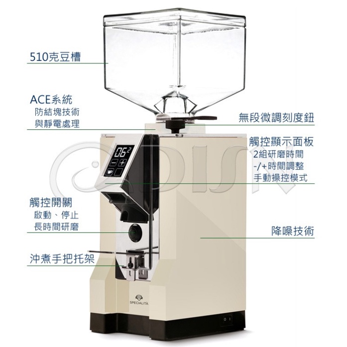 💖國金餐飲💖【EUREKA】Mignon-Specialita咖啡師專用款電動磨豆機(110V)公司貨