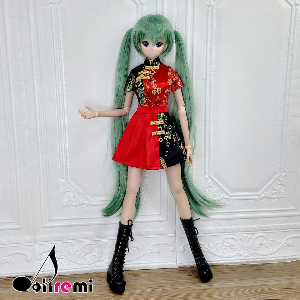 Dollremi◆1/3 拼色時尚旗袍連身裙 DD Smart Doll◇現貨◆MonJouJou代理