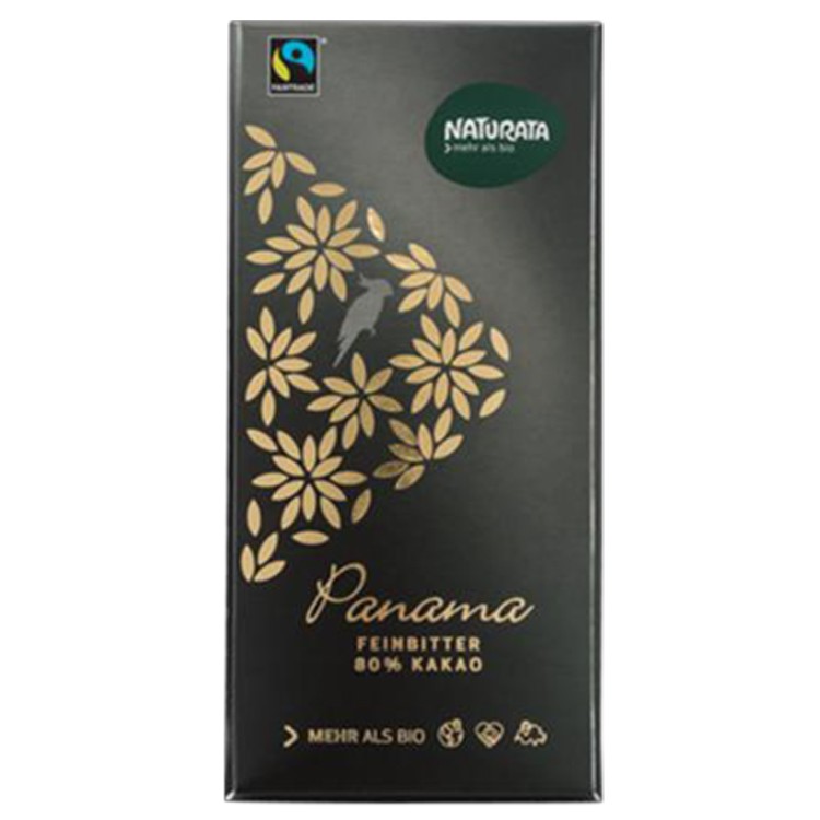 【Naturata】巴拿馬80%黑巧克力(100g/盒) #美味零食