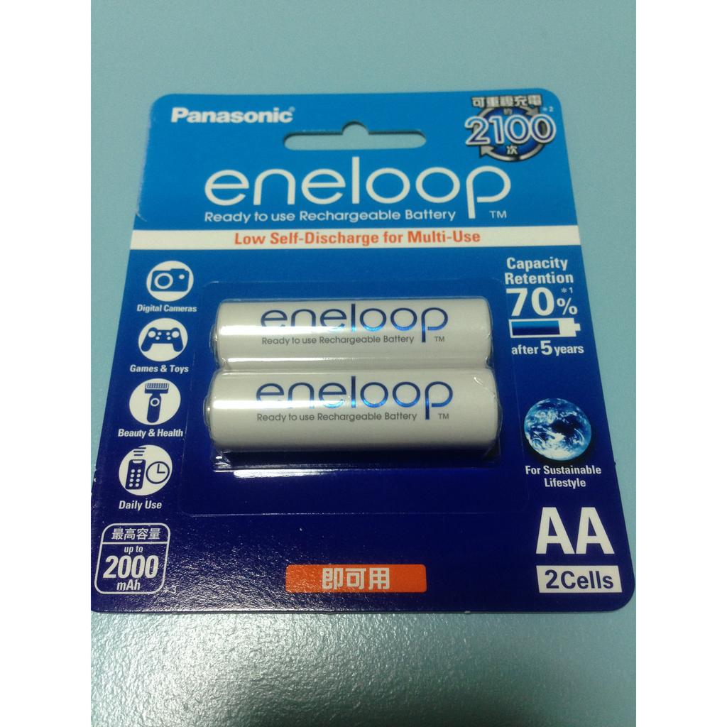 (全新含運）Panasonic eneloop 低自放鎳氫充電電池 BK-3MCC (3號2顆入)