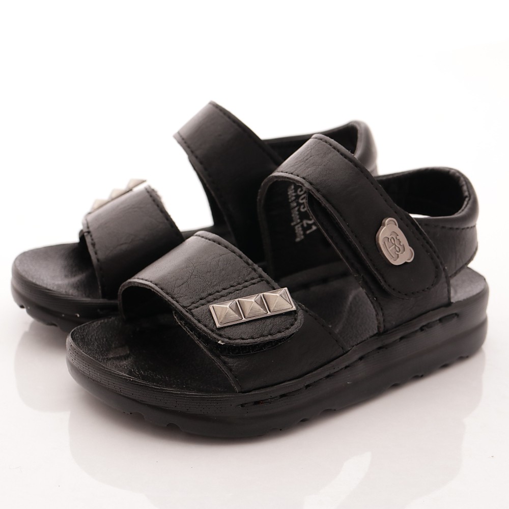 PRIVATE SPORT普萊米 台灣專櫃童鞋皮革涼鞋 7505黑(寶寶段)12.5 13 15cm(過季零碼出清)