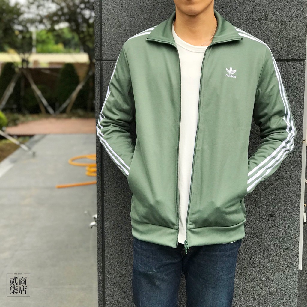 D.S) adidas BB Track Jacket 男款綠色基本款三葉草外套立領外套DH5820 | 蝦皮購物