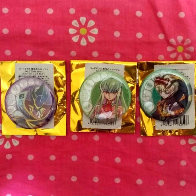 反叛的魯路修 胸章 徽章 魯路修 C.C. 復活的魯路修 日版