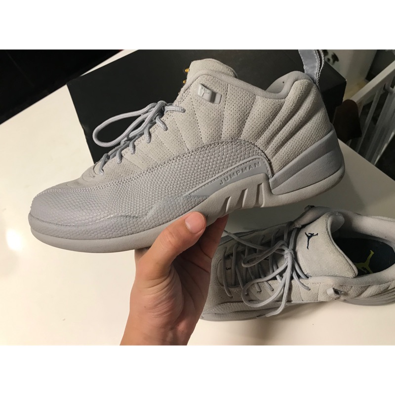 jordan 12 low grey