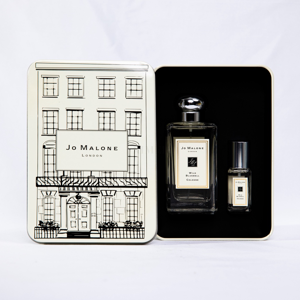 Jo Malone 限量香水鐵製禮盒 藍風鈴 鼠尾草與海鹽 兩件組(100ml+9ml)