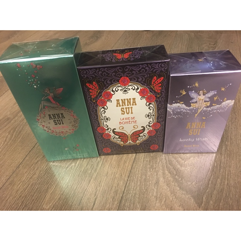 Anna Sui 香水*3瓶 許願精靈 幸運精靈 紫蝶戀