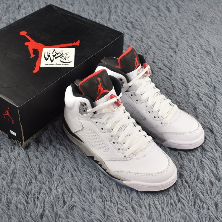 air jordan 5 white cement