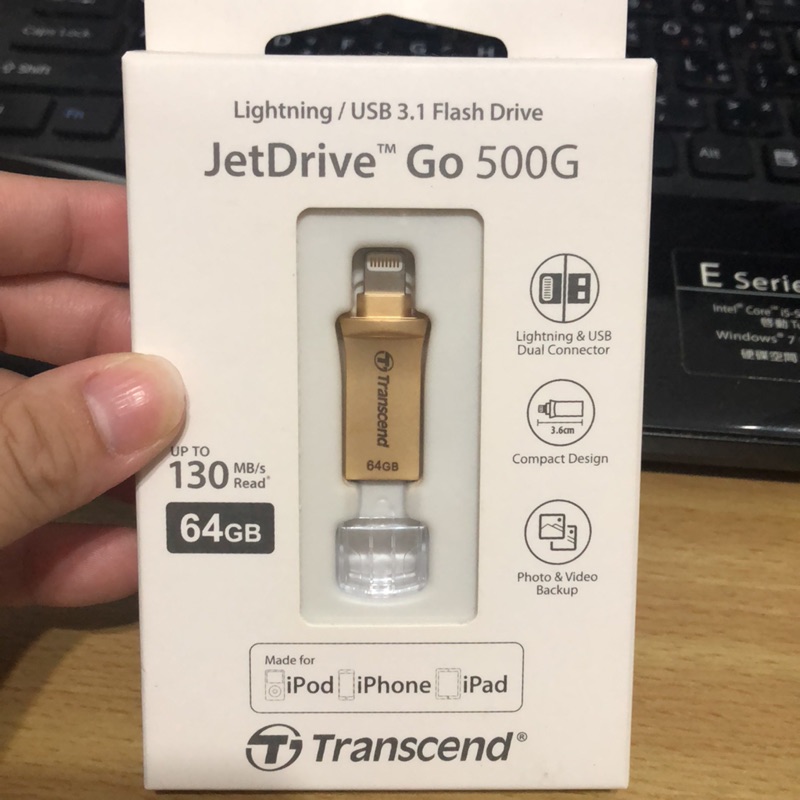 創見 64GB Apple usb3.1 JetDrive Go 500G