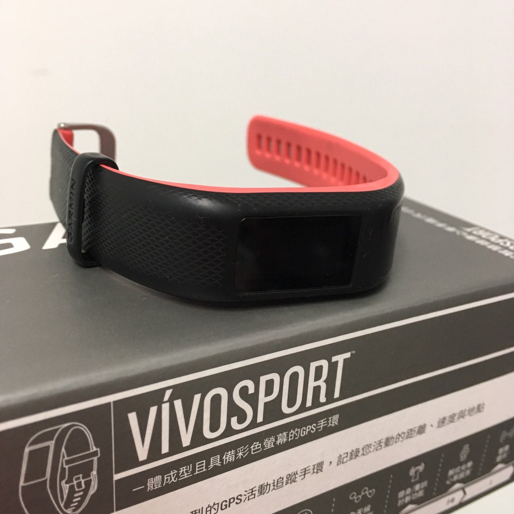 【二手】Garmin vívosport™ 最小GPS運動心率手環(珊瑚紅)