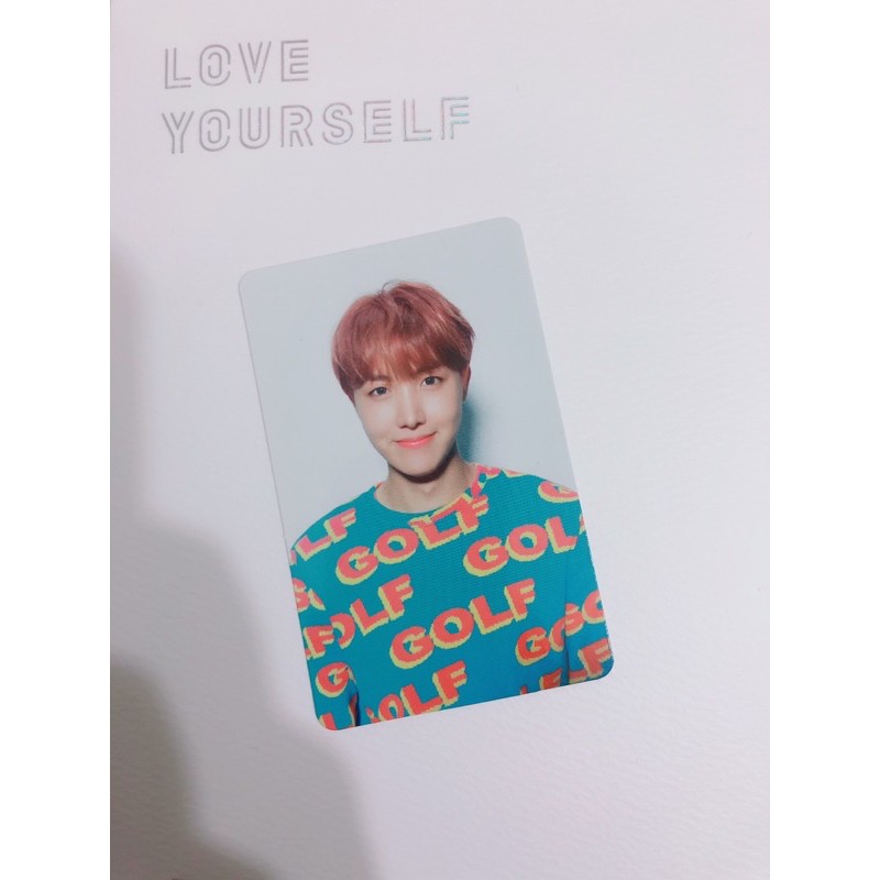 BTS正版專卡 BTS_J-hope小卡 鄭號錫小卡love yourself承