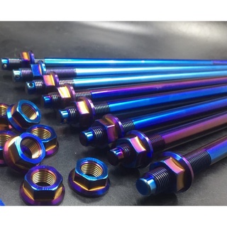 前輪芯 前輪軸心 白鐵 鍍鈦 彩鈦 勁戰4代5代 FORCE SMAX DRG 雷霆S JETS 彪虎 GP GT G6