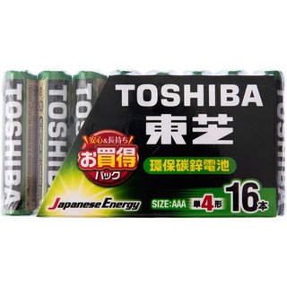 TOSHIBA 東芝 4號AAA環保電池16入