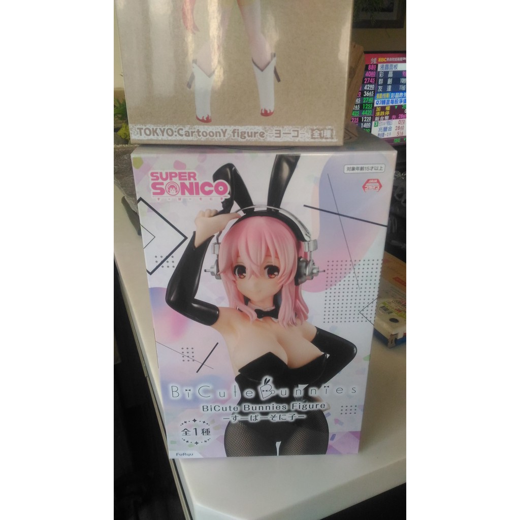 現貨..日版 Furyu 景品..Super Sonico 索尼子 兔女郎 ver...一隻 400