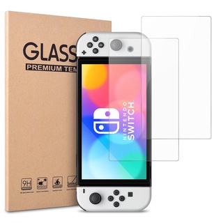 高畫質玻璃貼 適用 任天堂 Switch OLED lite 主機保護貼 螢幕貼膜 9H 強化玻璃貼 護眼 滿屏 玻璃貼