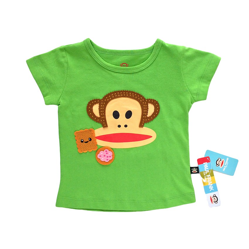 外銷歐美大嘴猴專櫃猴子刺绣款兒童纯棉短袖T恤
