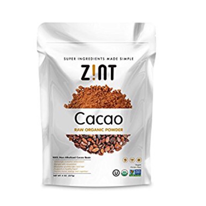 Zint 未加工有機生可可粉 無糖 烘培用 生酮 8oz(227克）
