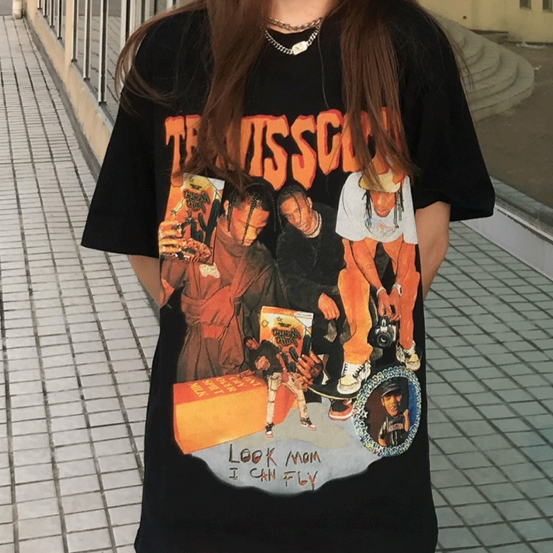 Tシャツ・カットソー Travis Scott Gates T-shirt Travis Scott Cactus Jack For Mastermind Skull T-Shirt Black