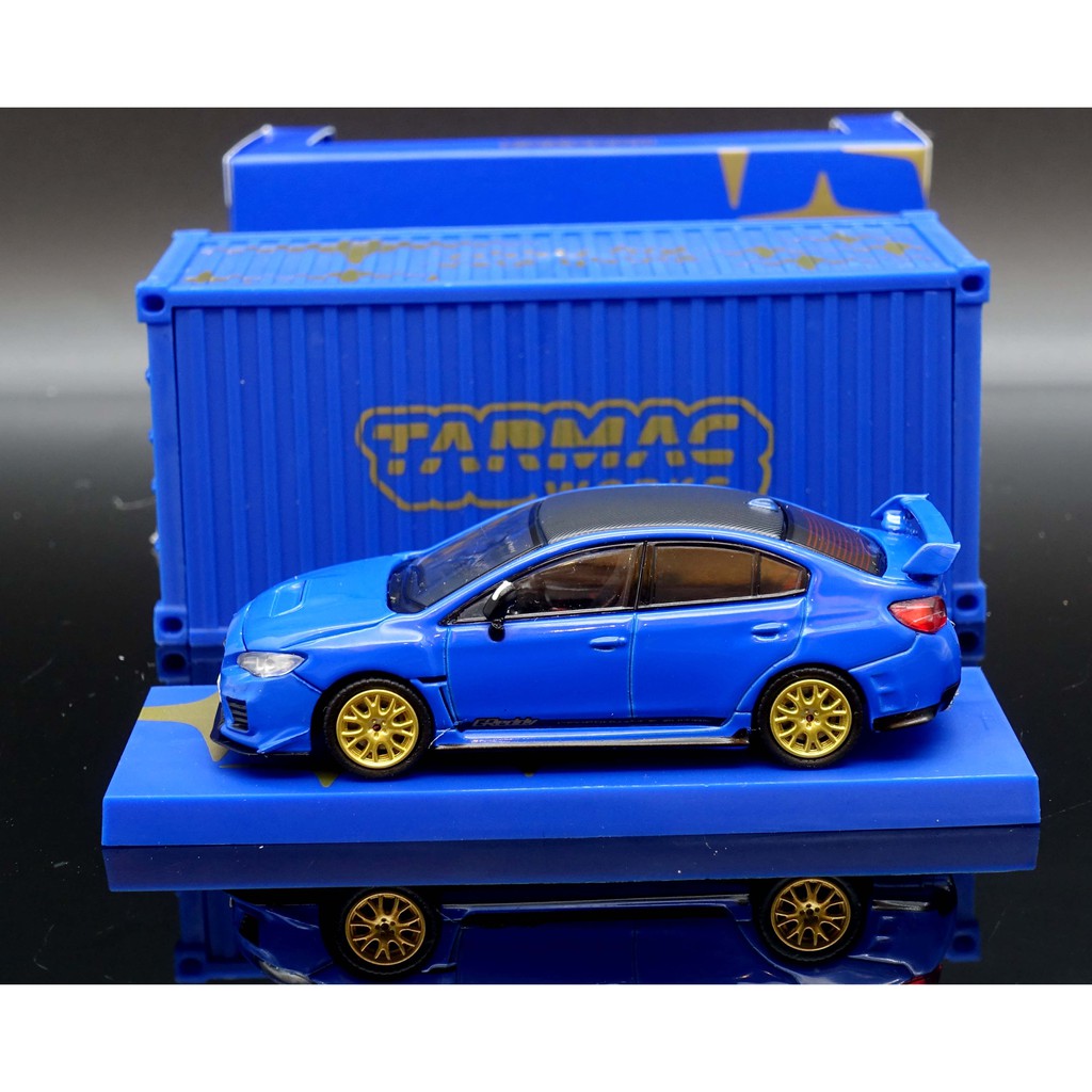 M A S H 現貨特價tarmac 1 64 Subaru Wrx Sti S8 Blue 貨櫃盒 蝦皮購物