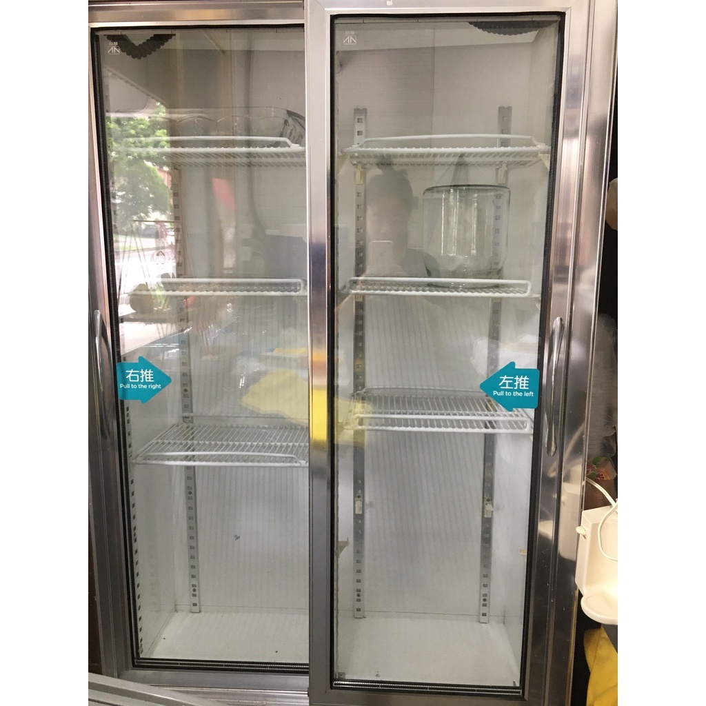 進口訂製營業展示用透明冰箱