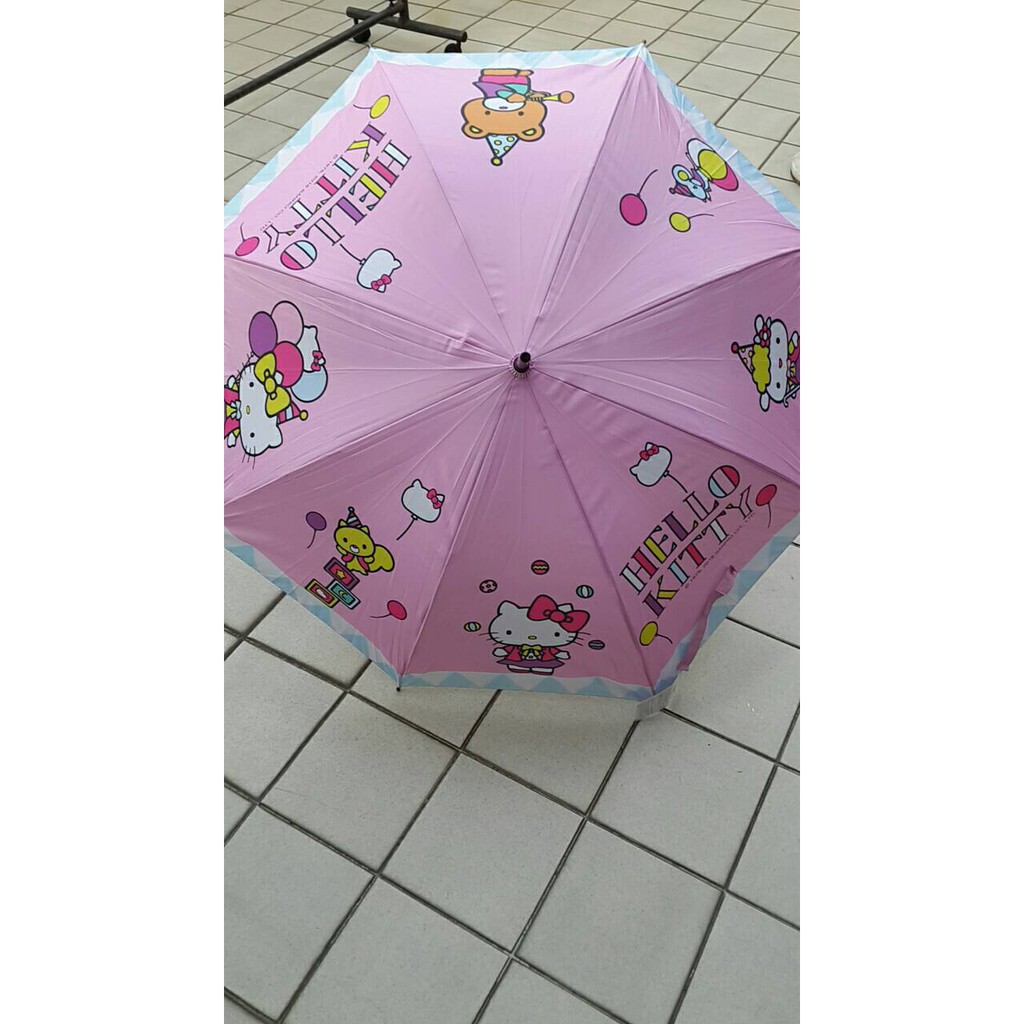 【紫晶小棧】HELLO KITTY 好朋友晴雨傘 直傘 直立傘 雨傘 雨具 自動傘 陽傘 漢神巨蛋
