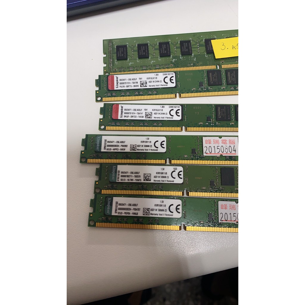 【聖大電腦】金士頓 8G 桌上型 記憶體 DDR3 1600 KVR16N11/8 終身保固
