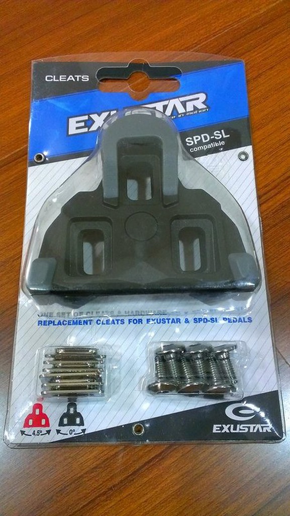 浩捍 EXUSTAR E-BSL11 SPD SL扣片(支援SHIMANO卡踏) 0度/SM-SH10 鞋底板