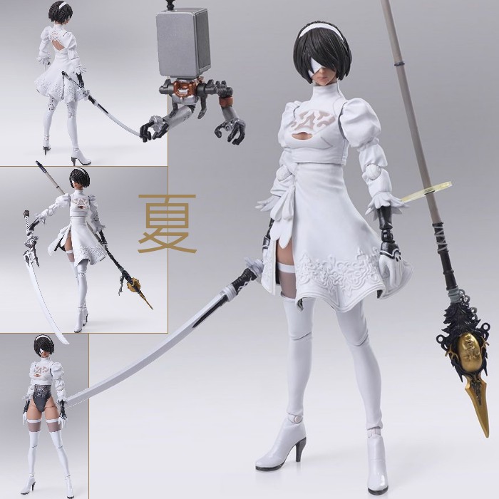 《夏本舖》日版 BRING ARTS 尼爾 自動人形 2B Ver 2.0 2P色 異色 白衣 劍魂 武士刀 機器 限定
