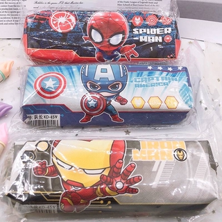 英雄系列 筆袋 美國隊長 超人 鋼鐵俠 蜘蛛俠 學生筆盒 筆袋 禮物 卡通英雄聯盟 文具收納袋 創意可愛牛津布防水筆袋
