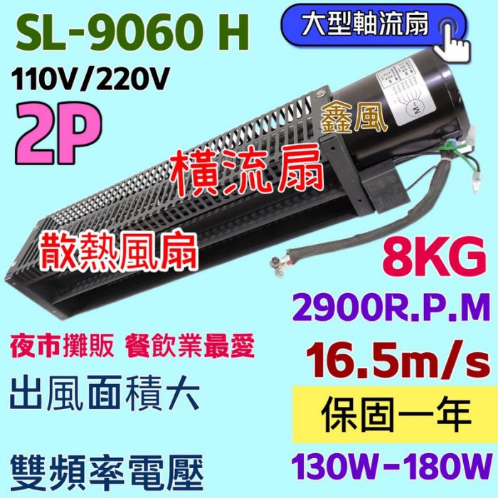 SJ9060 抽風機 排風機 散熱風扇 露營 夜市 擺攤 電風扇 超大廣角 高速版 大型橫流扇 橫流風扇 空氣門 鼓風機