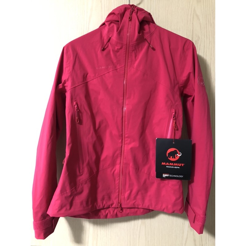 [全新]Mammut Kento HS Hooded Jacket Woman XS 長毛象 防水外套 女