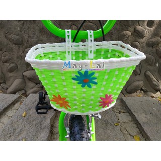 兒童腳踏車 車藍 腳踏車籃子 ♡美來♡ 兒童 16吋 12 吋 單車 自行車 腳踏車配件 ～編織塑膠籃子～1