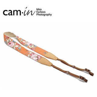 cam-in CAM7136 花卉橘 牛仔系列 相機背帶 單眼相機 微單眼相機 肩帶 頸帶