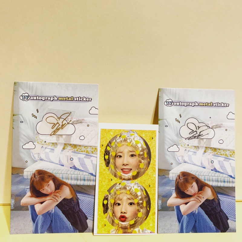 少女時代 周邊 韓站 印簽 泰妍 太妍 GG棒 貼紙 大頭 金色 銀色 AirPod