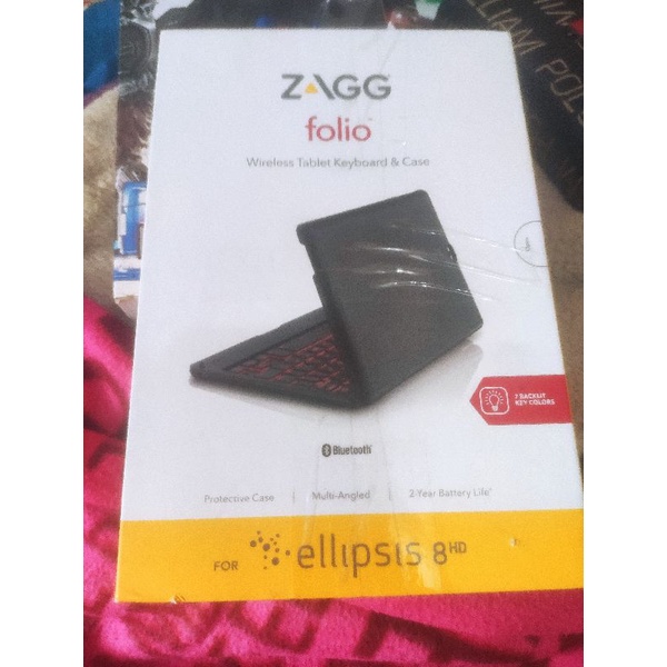 ZAGG Folio 迷你鍵盤 無線藍芽連接 Backlit Tablet Keyboard Ellipsis 8
